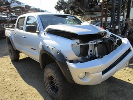 2005 TOYOTA TACOMA SILVER DOUBLE CAB 4.0L MT 4WD Z15144